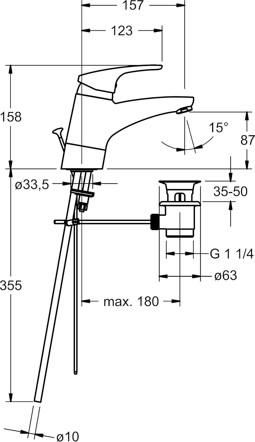 Hansa Mix 01192183 Washbasin Fitting