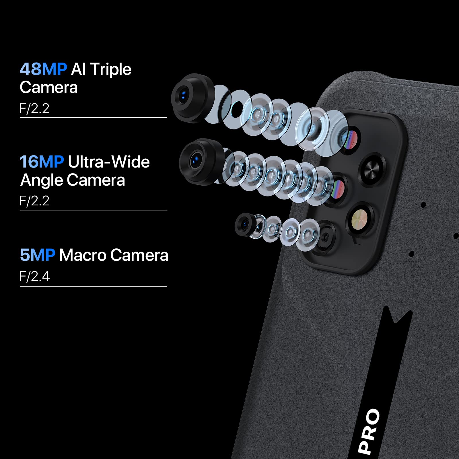 Amazon.com: UMIDIGI Teléfonos celulares desbloqueados resistentes