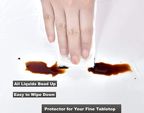 Miniatura 3 de Rally Home Goods - Manteles redondos de franela de PVC con refuerzo