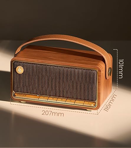 Edifier MP330 - Enceinte Bluetooth Portable Audio Hi-Res, 40W RMS, Appairage Stéréo Double, Son 360°, 19h Autonomie, Bluetooth 6.0 & Multipoint, Design Compact pour Intérieur/Extérieur - Marron - 9