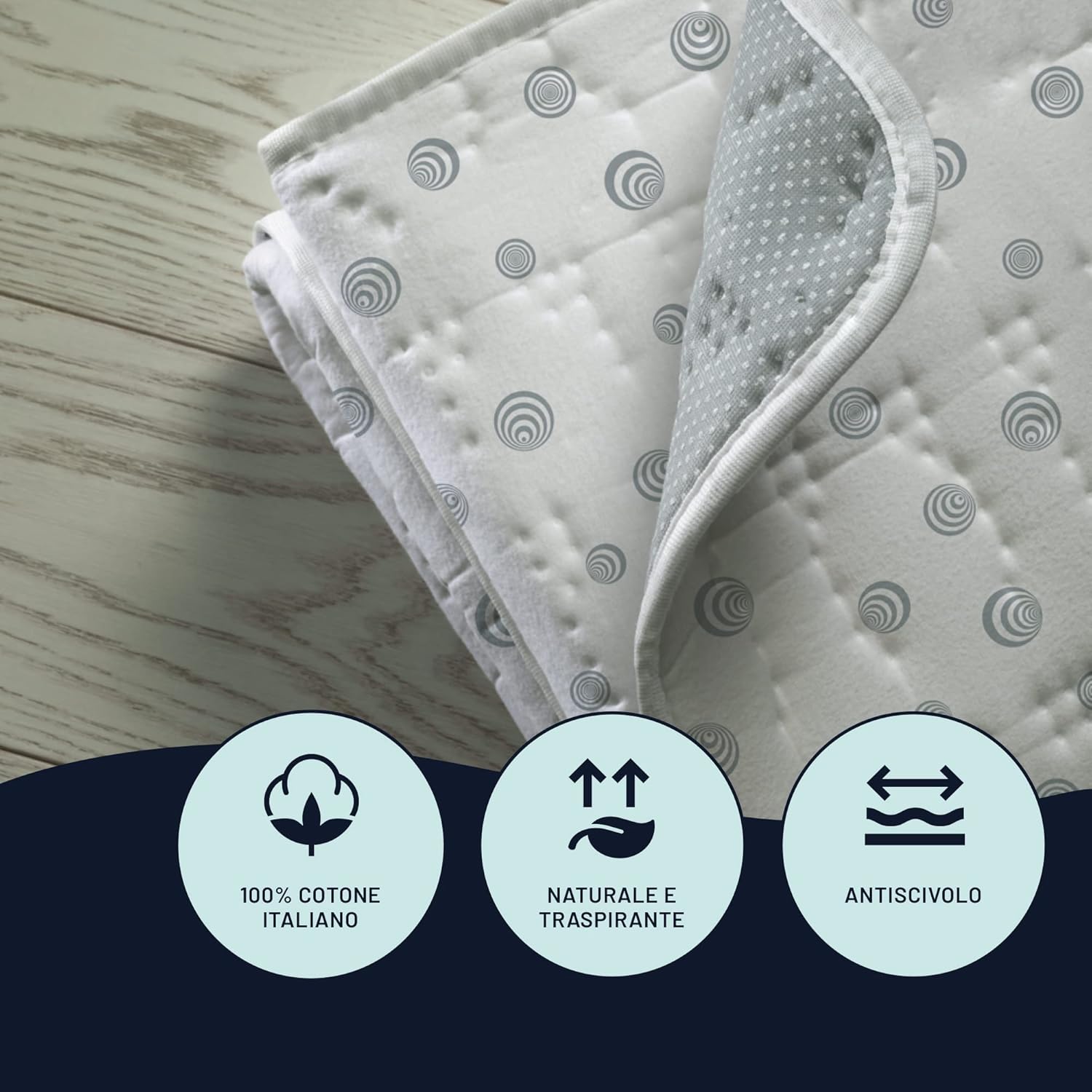 Imetec Scaldasonno Adapto singolo 150 x 80 cm, Basso consumo, Tecnologia brevettata, Riscaldamento rapido, Temperatura personalizzata, 100% cotone, Made in italy, Comando con 6 temperature Singolo 150x80 cm - Immagine 5