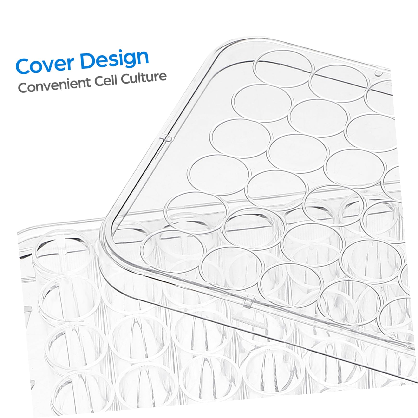 ULTECHNOVO 10pezzi Piastra Per Coltura Cellulare Trasparente Da Pozzetti Con Coperchio Stabile Strumento Per Esperimenti Di Laboratorio e Coltura Tissutale