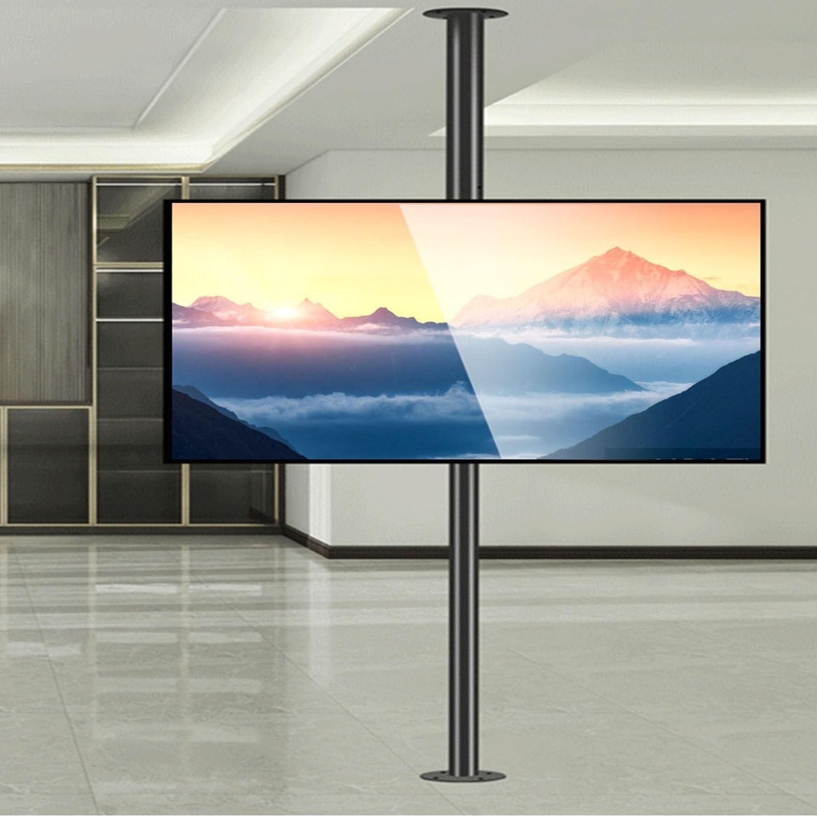 テレビ回転台 32×45 テレビ台（回転・ターンテーブル・大型・薄型・四角・木製・卓上