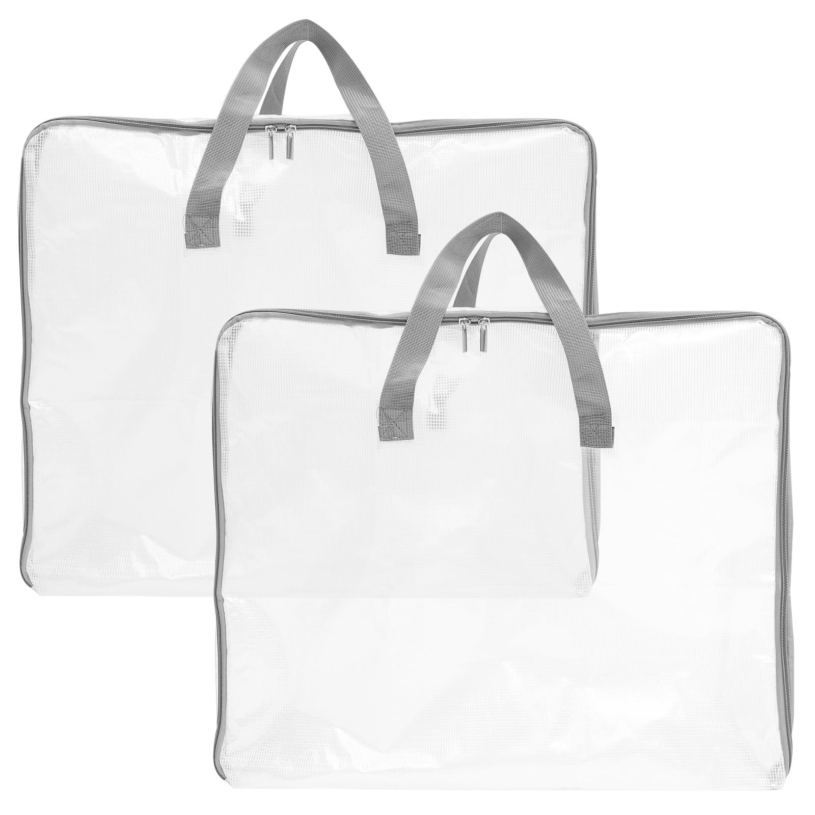 Bolsas transparentes para guardar mantas ropa de cama edredones y organizador de armario de 2 piezas