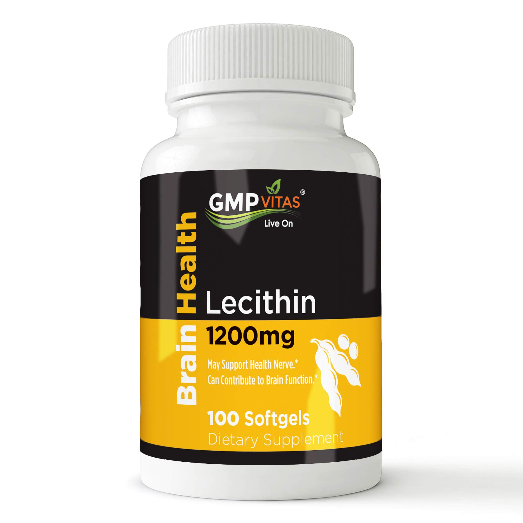 Buy GMP Vitas® Soy Lecithin 1200 mg 100 Softgels Brain Support