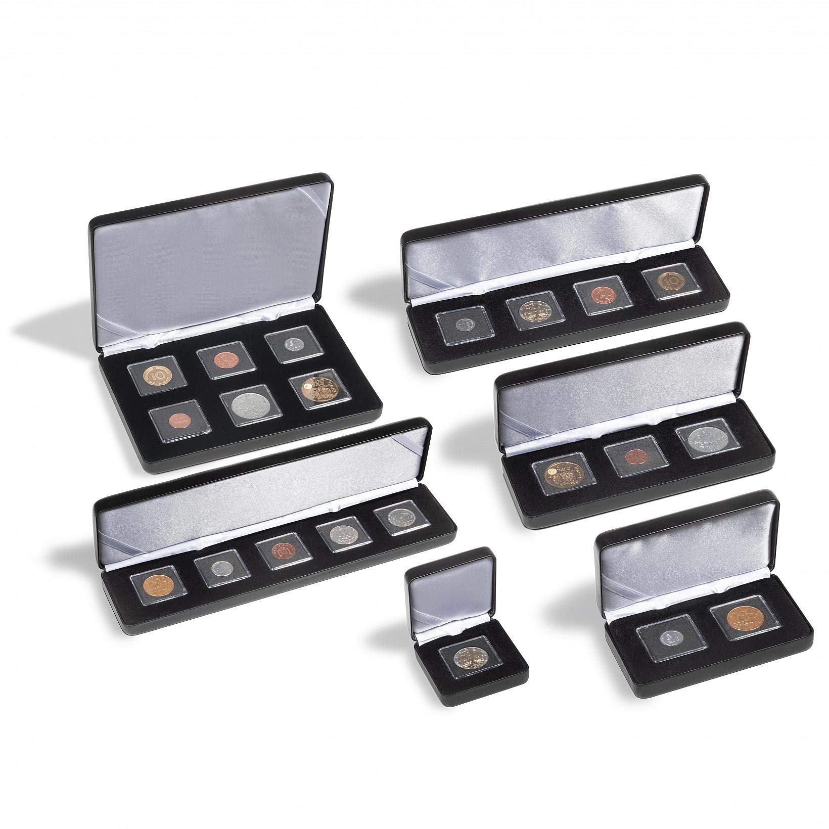 Estuche NOBILE para 3 cápsulas QUADRUM Mini negro que soluciona el espacio 2