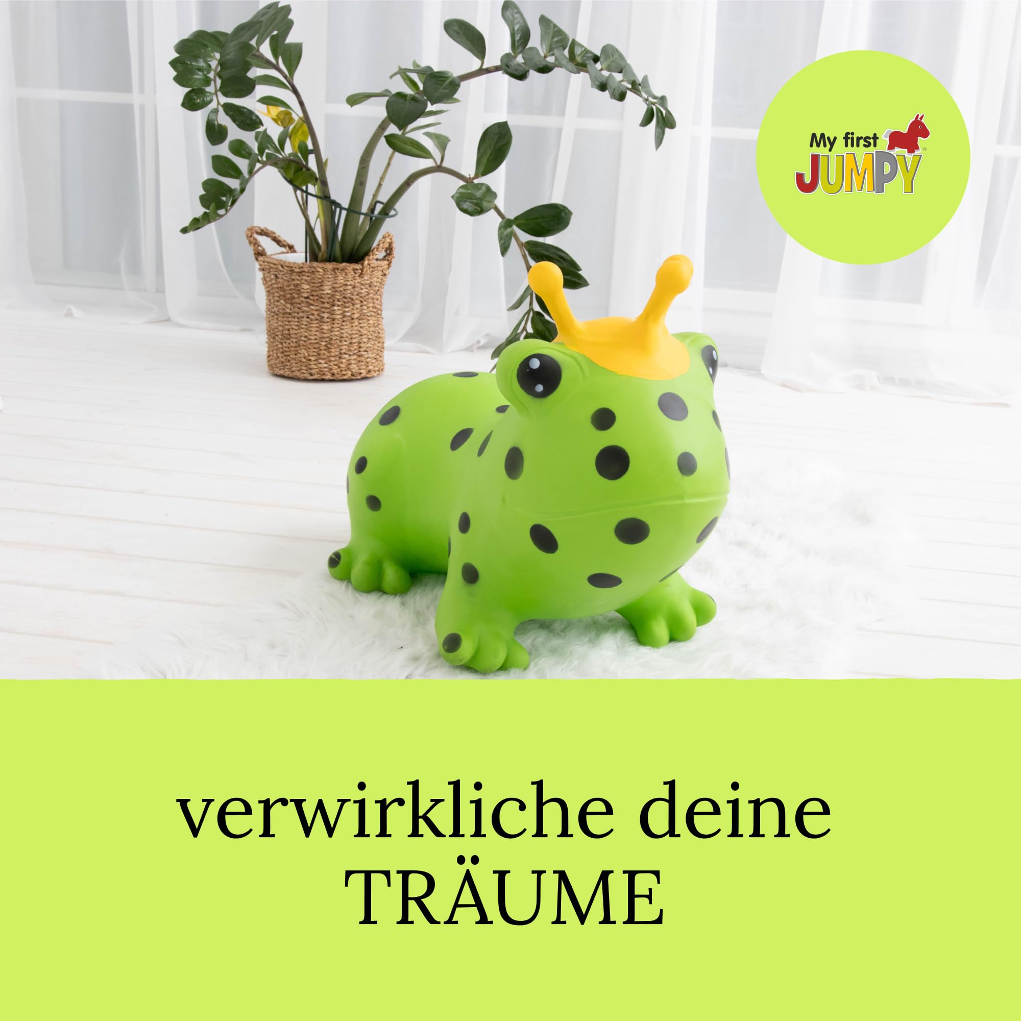 Jumpy Hüpftier Frosch, grün