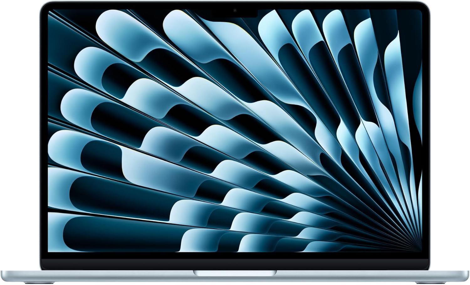 Apple M5 çipli 13 inç MacBook Air Laptop: 13.6 inç Liquid Retina Ekran, 10 CPU, 10 GPU, 16GB Birleşik Bellek, 1 TB SSD Depolama, 12 MP Center Stage Kamera, Touch ID; Gök Mavisi - Görsel 1