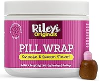 Vista 1 de Bolsillo Pastillero de Riley para Perros - Pasta de Píldoras Sabrosa con Sabor a Queso y Tocino para Perros - Envuelve Píldoras, Cápsulas, Tabletas