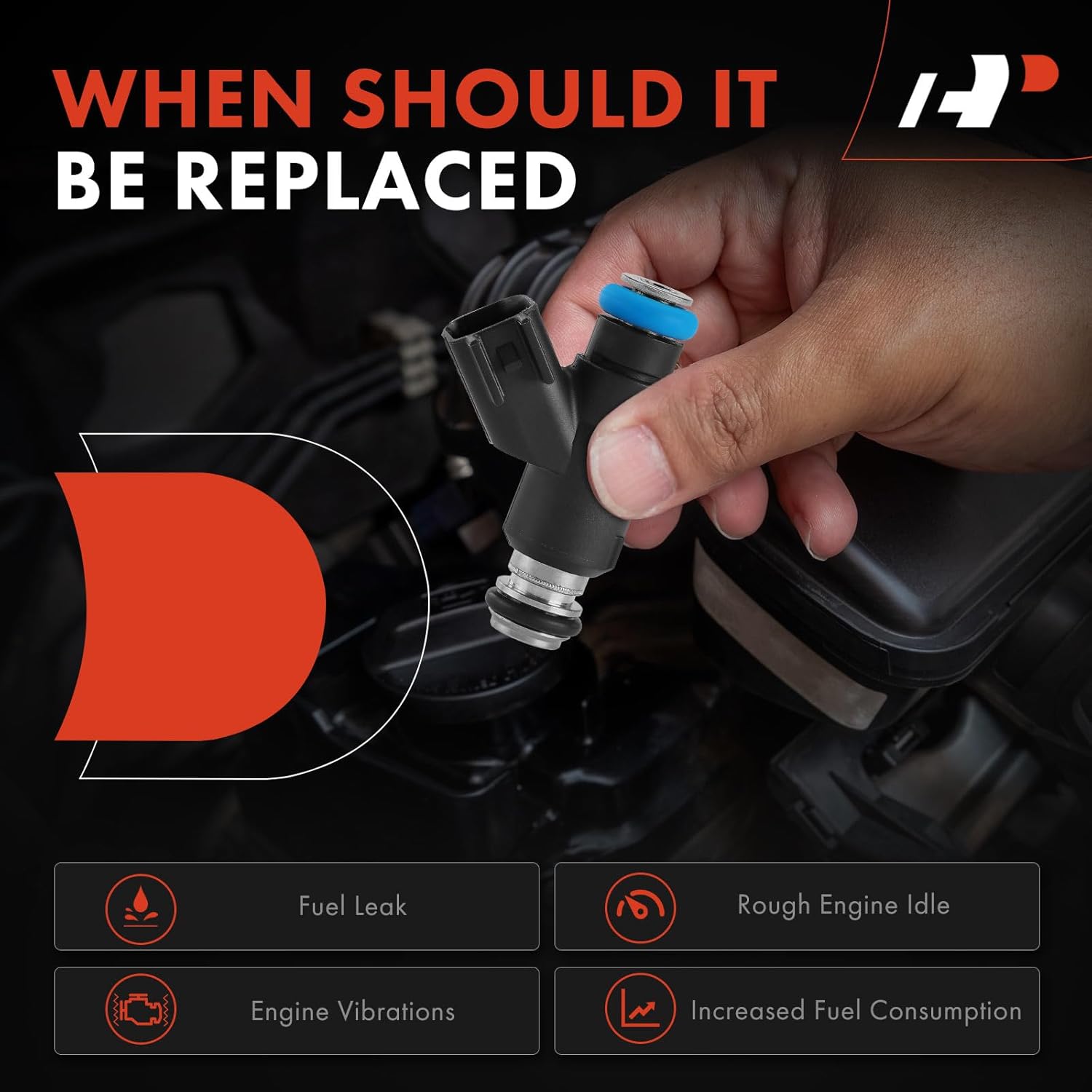 A-Premium Fuel Injectors Set of 8 Compatible with Chevrolet Silverado 1500 2500 HD 3500 HD, Suburban, Express 2500 3500, Avalanche & GMC Sierra 1500 2500 HD 3500 HD, Yukon XL 1500 2500 & Isuzu NPR