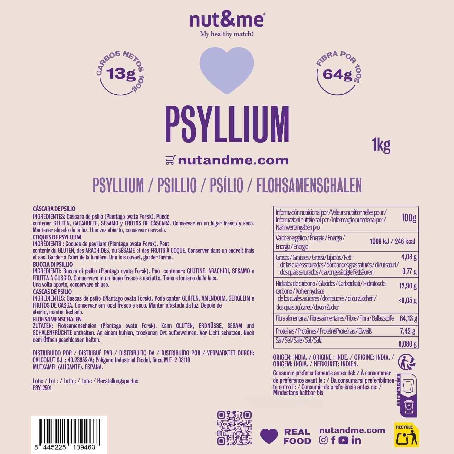 nut&me Bucce di psillio 2 kg