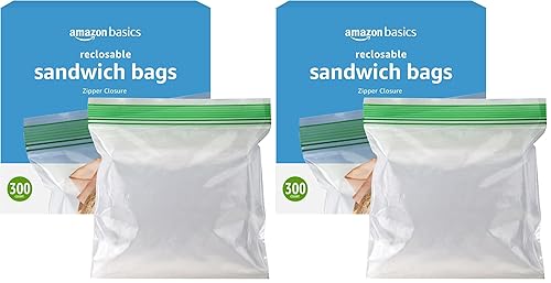Vista 13 de Yaxa Basics Bolsas de almacenamiento para sándwich, 300 unidades (anteriormente Solimo)