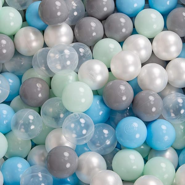 KiddyMoon Soft Plastic Play Balls ∅ 7Cm/2.75In Multi-Colour Made In EU - 2