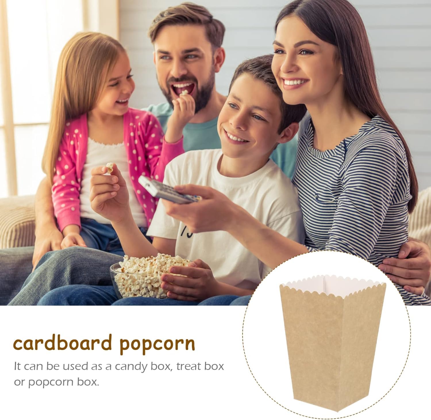 Scatole Popcorn In Cartone 28 Oz - Confezione Da 20 Pezzi, Perfette Per Feste E Cinema Home - Foto 9