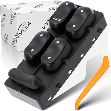 Power Window Switch Driver Side Compatible with Ford Expedition 1997-2002 F-250 F-350 F-450 F-550 Super Duty Excursion 2000-2001 Taurus Lincoln Navigator 1998-2002 Blackwood Repalce#XL1Z14529BA