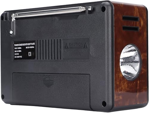 Miniatura 3 de Radio solar multibanda funciona con batería,Radio solar de manivela,Luz de luz para emergencia al aire libreRadio solar del tiempo de manivela con F