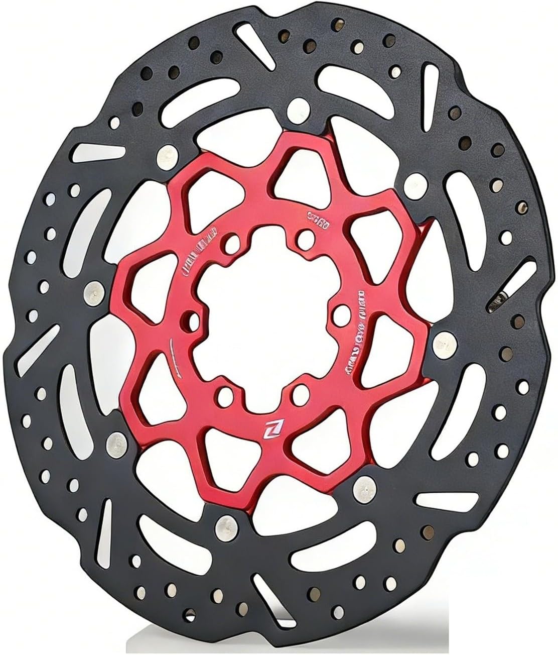 Bicycle Carbon Ceramic Brake Discs, 160mm Lightweight Heat-Resistant Sturdy Brake Rotors for Road & Mountain Bikes(6 holes-160-pink)