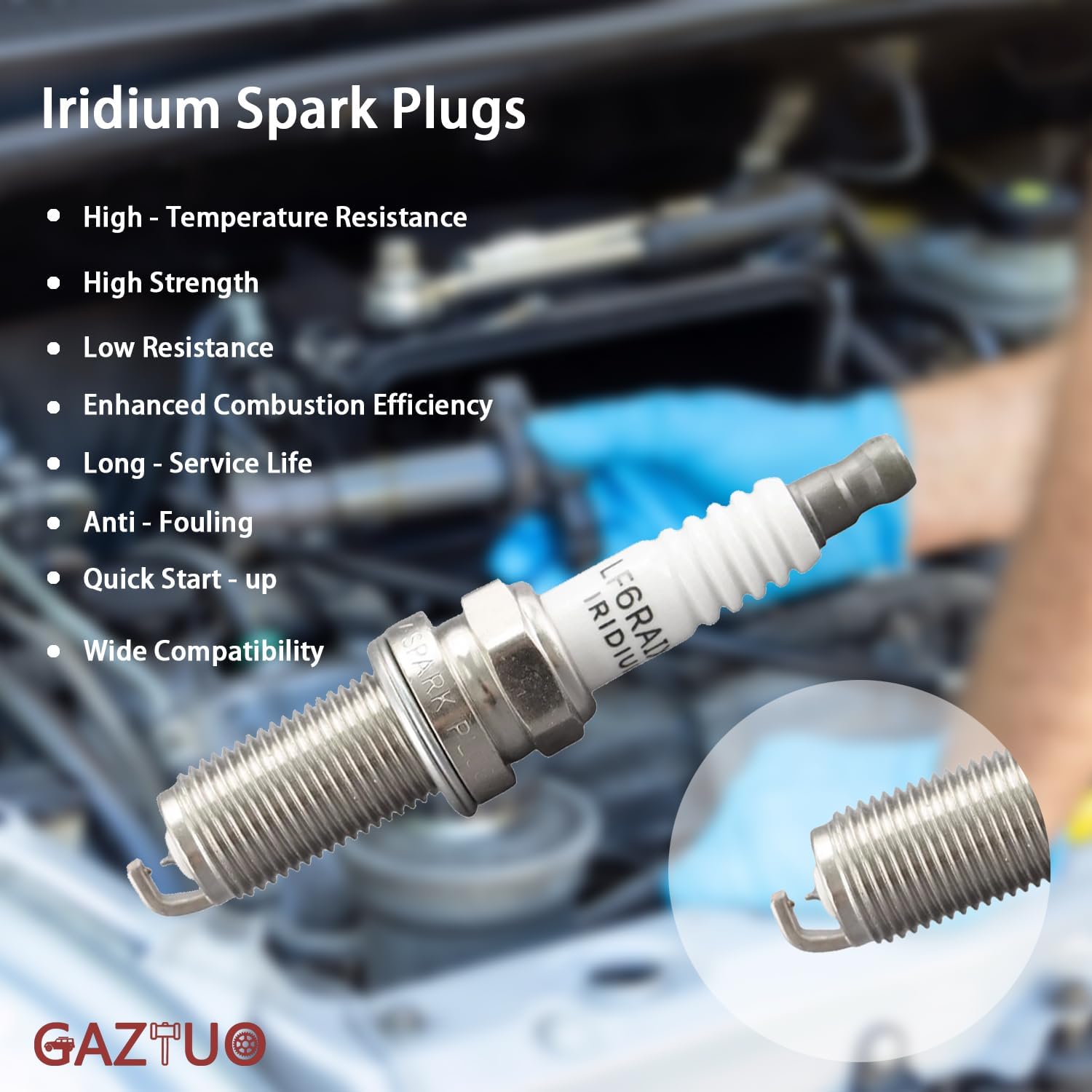 Ignition Coil Pack UF487 & Spark Plugs (Set of 8) - Compatible with Lexus GX460 LS460 LS600h LX570 Toyota Land Cruiser Sequoia Tundra 4.6L 4.7L 5.0L 5.7L V8 - Replaces #90919-02255 673-1309