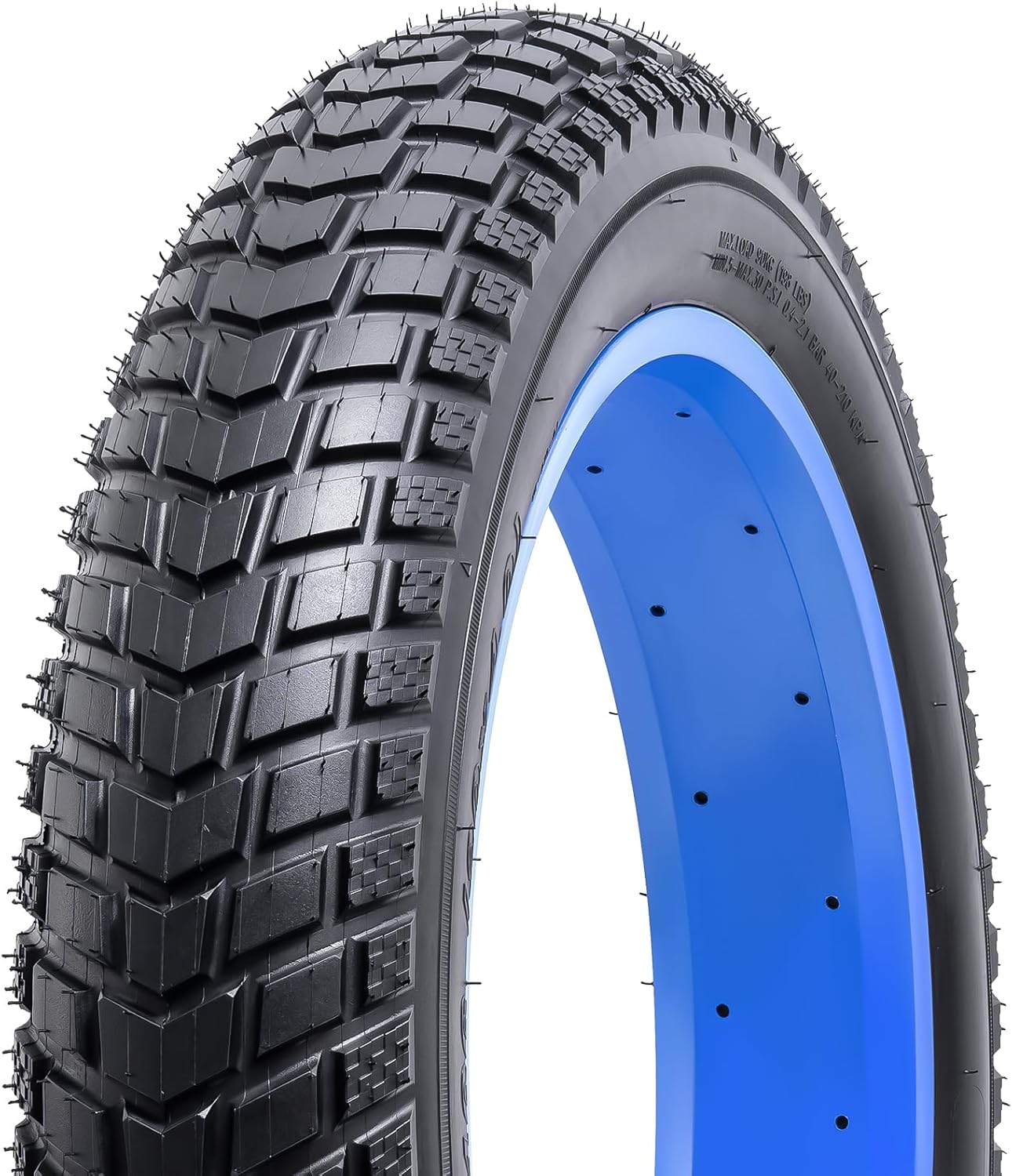 20"x4.0" (98-406) Electric Bike Tire 20 inch Fat Bicycle tire Suitable for 20x4 20 X 4.0 MTB/E-Bike Folding Replacement All-Terrain Directional Tread Fat Bike Tire (Single)