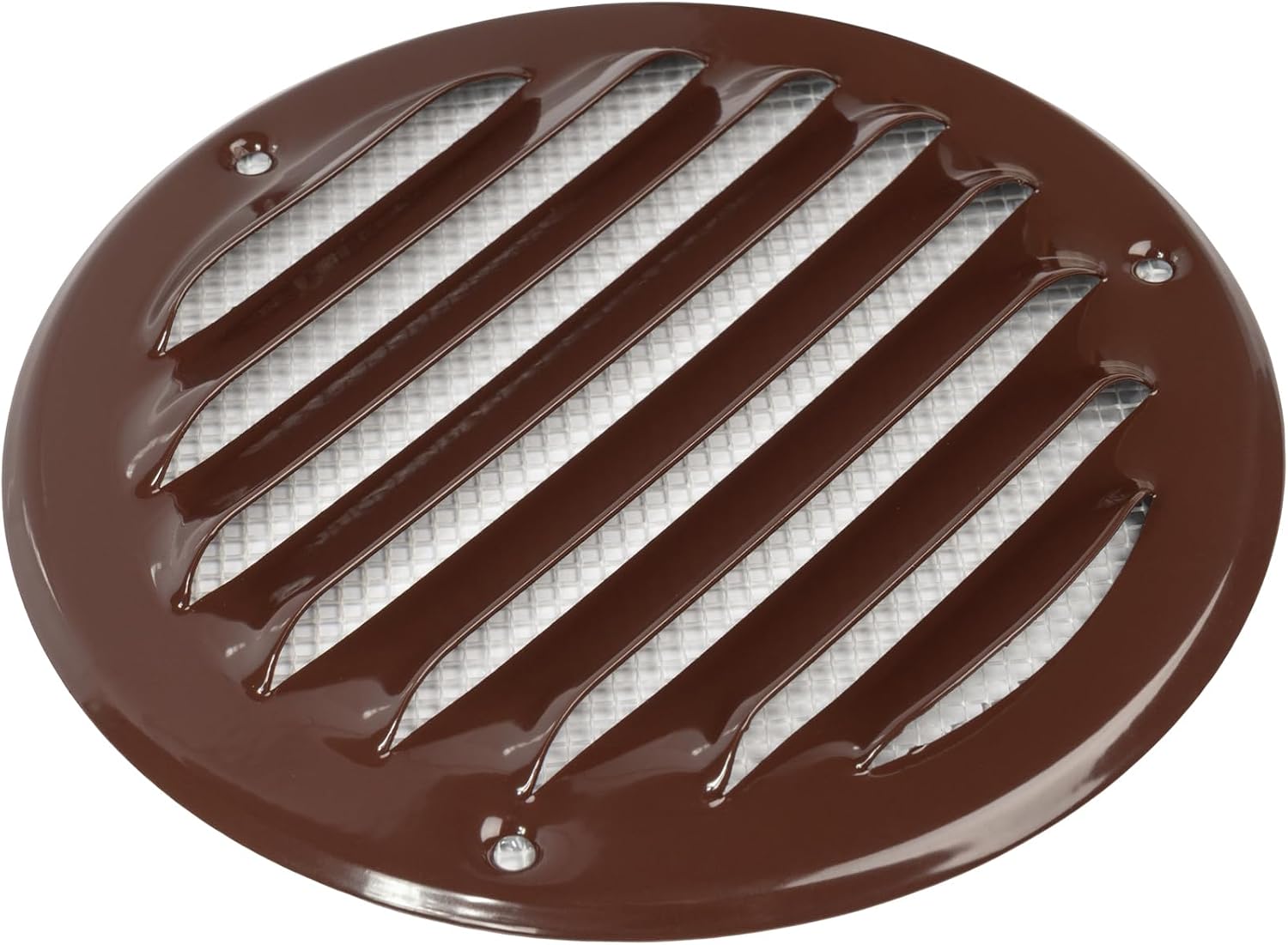 Repa Market 4 Inch (Opening) 50-Pack Brown Air Vent Cover, Galvanized Steel Louver Air Vent Covers w/Mesh, Wall Ceiling Vent, Dryer Vent Cover, HVAC Register Vent Cover, Shed Vent, Ac Vent Cover