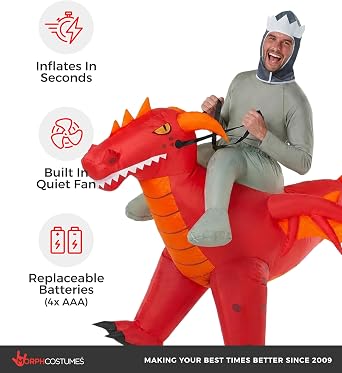 Morph, Inflatable Dragon Costume, Halloween Costumes for Adults