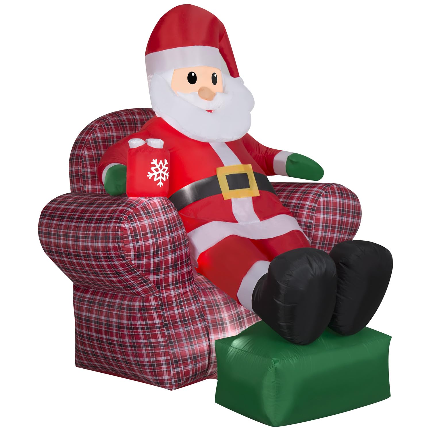 Amazon.com: Airblown® Santa in Recliner Scene 6 Ft. Inflatable ...