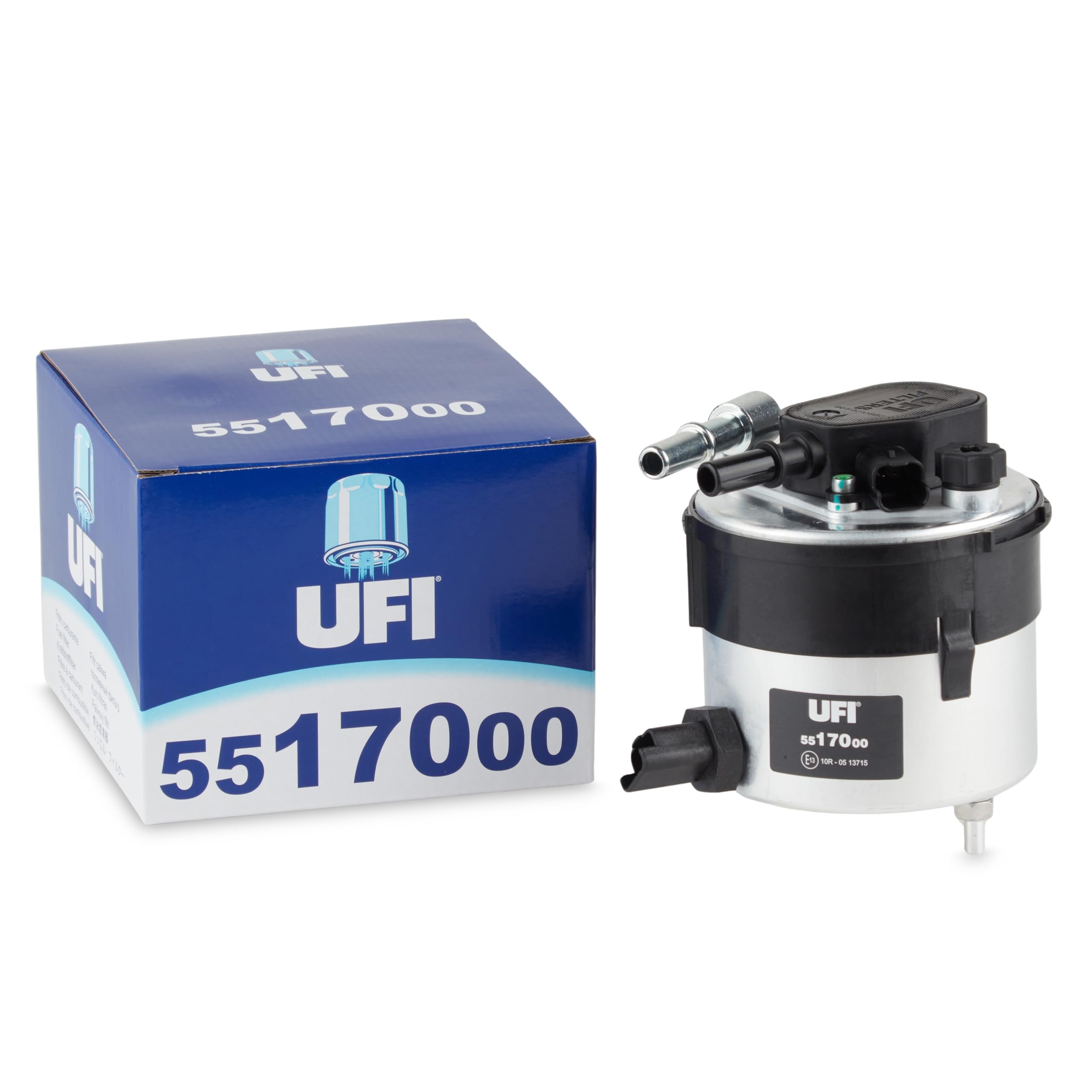 UFI Filters, Filtro Gasolio 55.170.00, Filtro Carburante per Ricambio, Adatto ad Auto, Applicabile su Diversi Modelli Ford, Mazda e Volvo