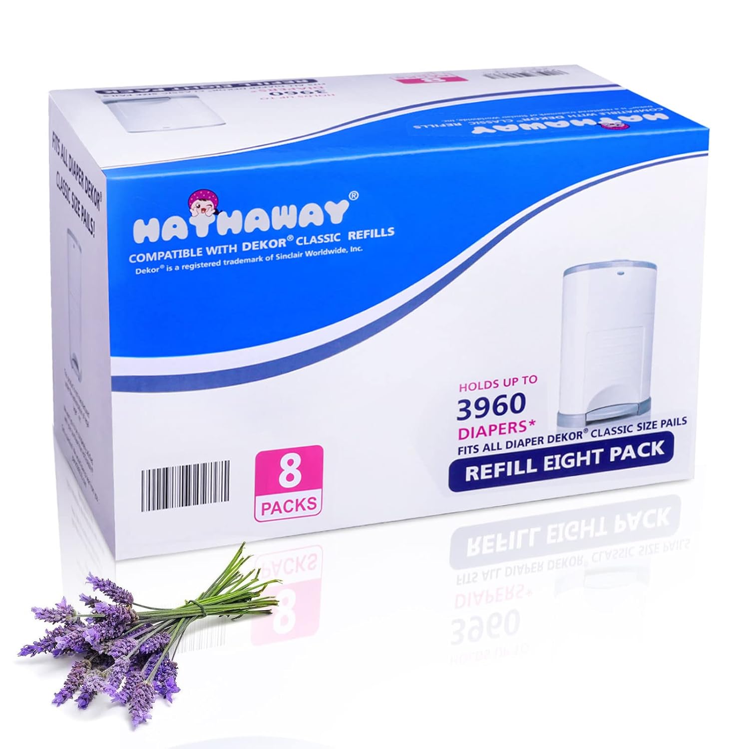 Buy Refills Compatible with Dekor Classic Diaper Pail Refills 8 Pack