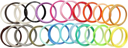 Miniatura 9 de DO3D 15 colores brillantes de 0.069in de recambio de filamento de ácido poliláctico (PLA) 3D, cada color es de 10 pies, total de 150 pies, paquete