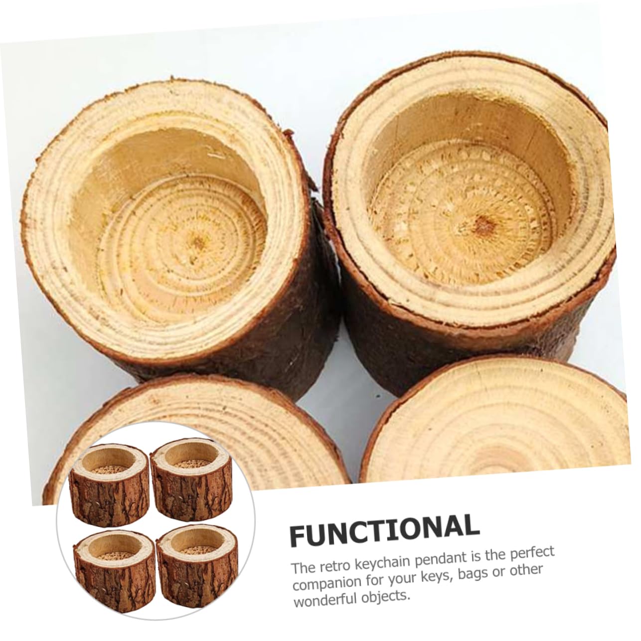 12pièces Porte-Bougies Bois pour Chandelles Thé Décoration De Table Élégante pour Mariages Et Fêtes Centre De Table Rustique Et Romantique