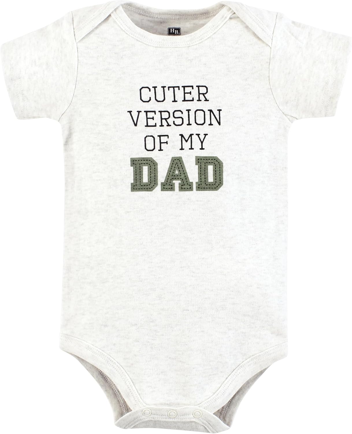 Hudson Baby Infant Boy Cotton Bodysuits, Sage Daddys Boy, Preemie - Image 5