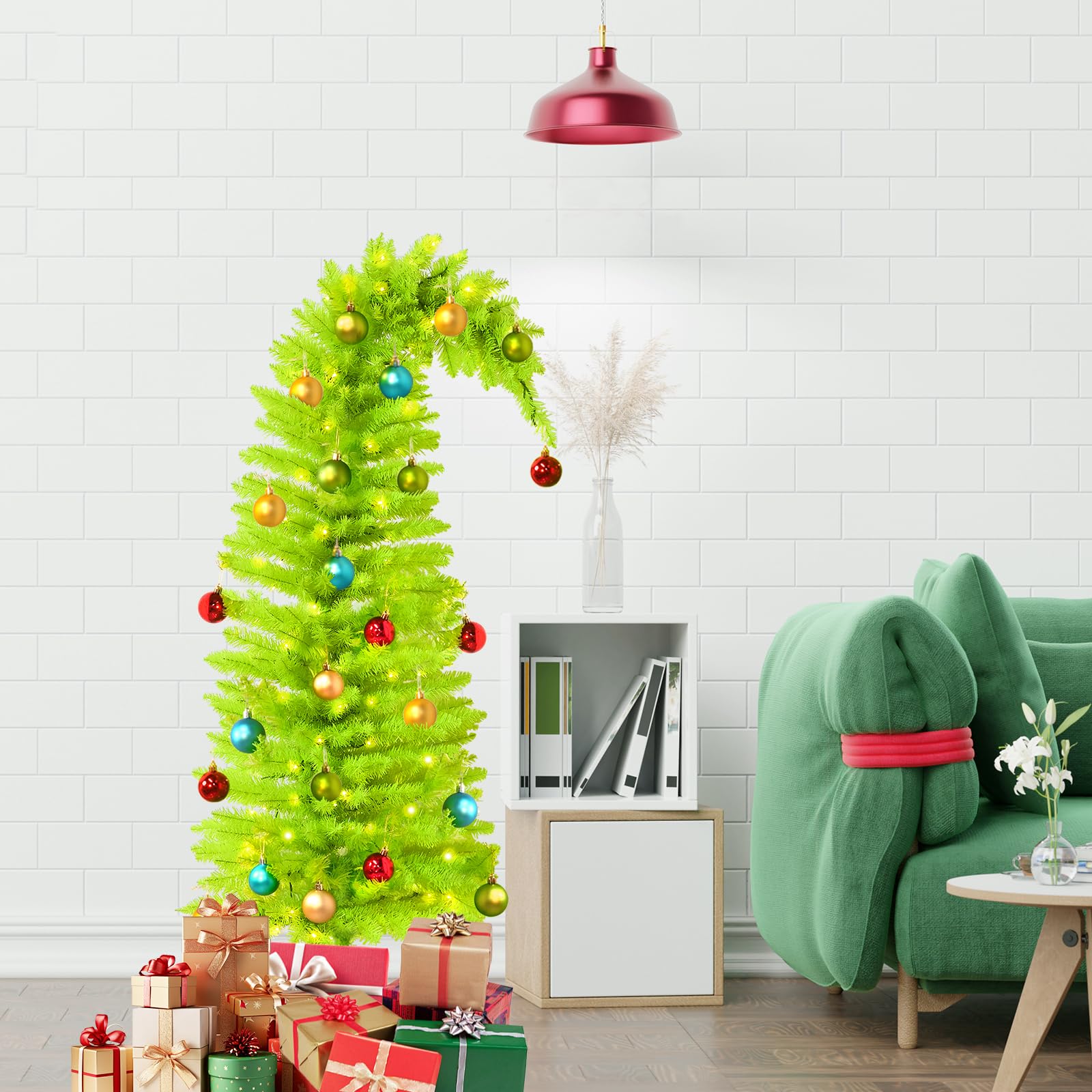 Amazon.com: 5FT Whimsical Christmas Tree Prelit, Artificial Bent