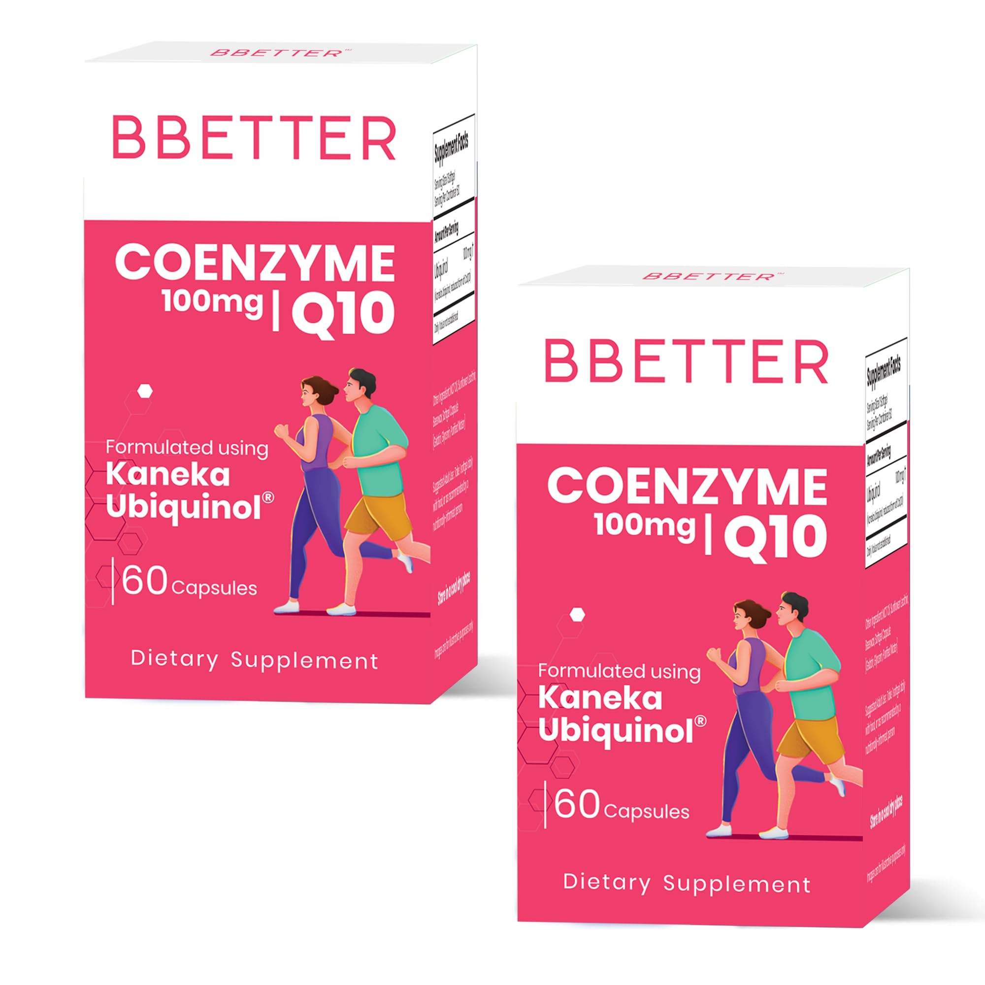 BBETTERCoenzyme Q10 – 100 mg with Kaneka Ubiquinol, Active Form of CoQ10 -Supports Cellular Health & Natural Energy Production- High-Absorption Formula - 120 Softgels