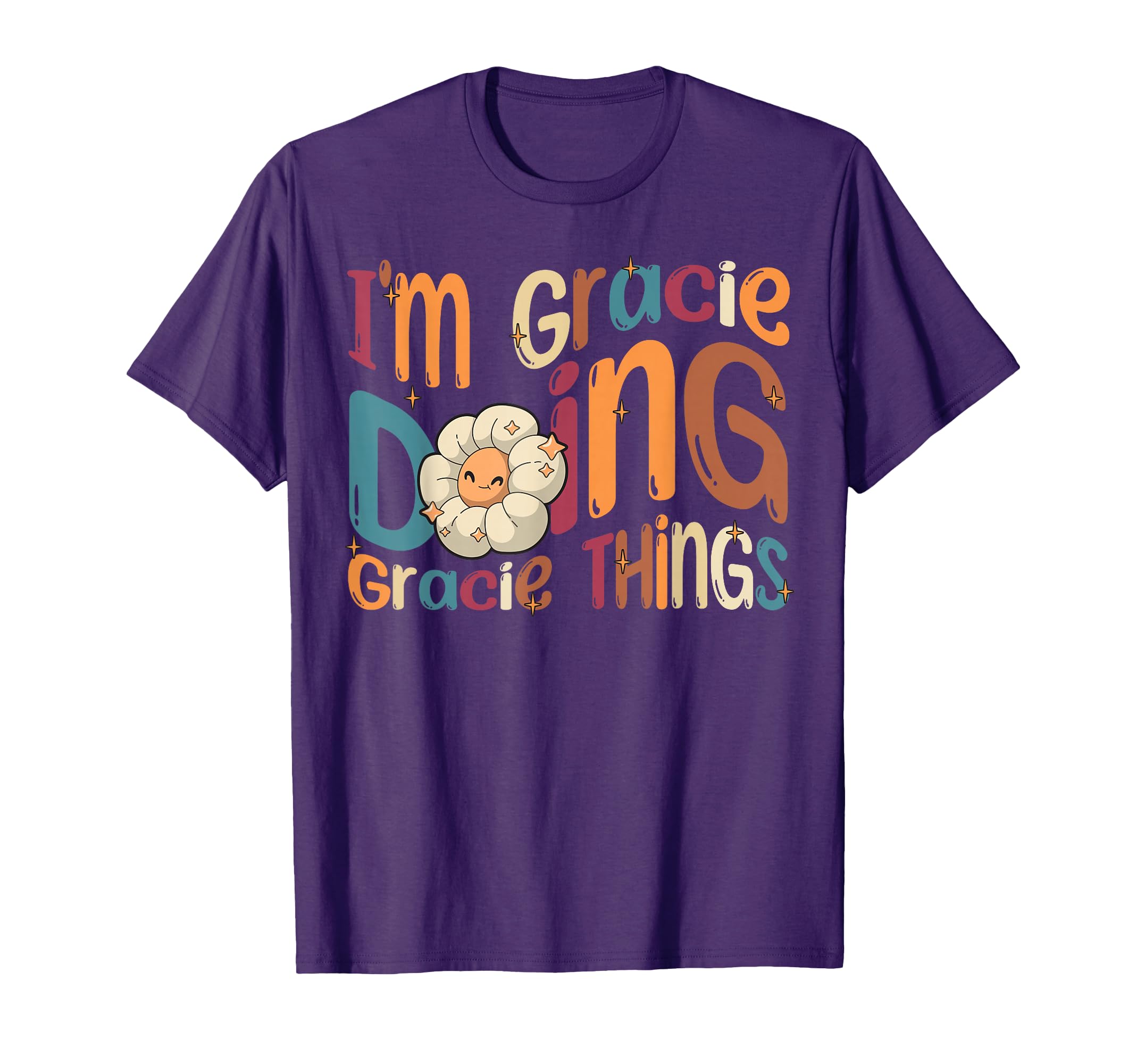 I'm Gracie Doing Gracie Things Funny Groovy Retro Gracie T-Shirt