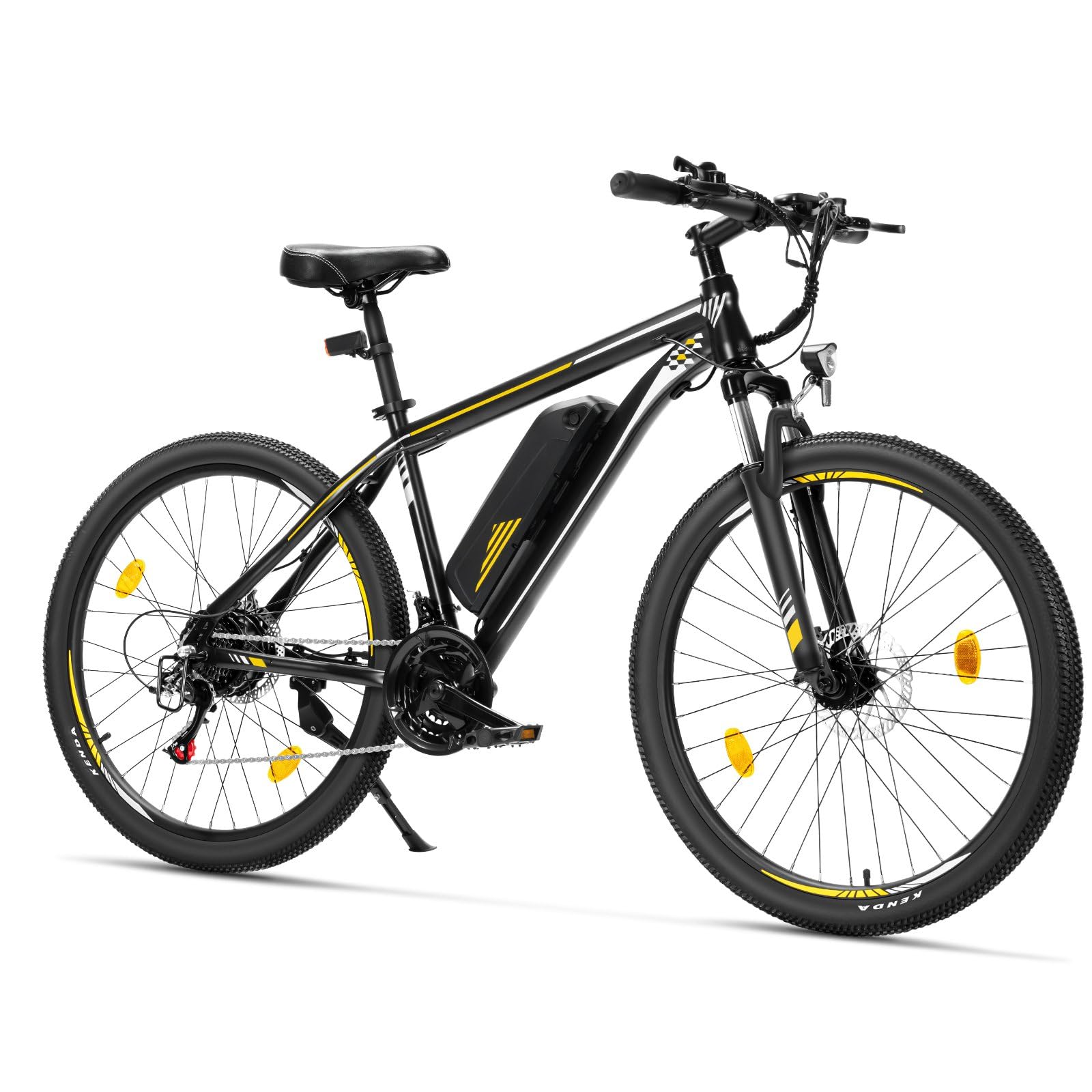 Touroll Bicicleta eléctrica, U1 26"/29", Autonomía de 65 km, Motor 45Nm, 13Ah Batería Desmontable, Bicicleta de montaña eléctrica