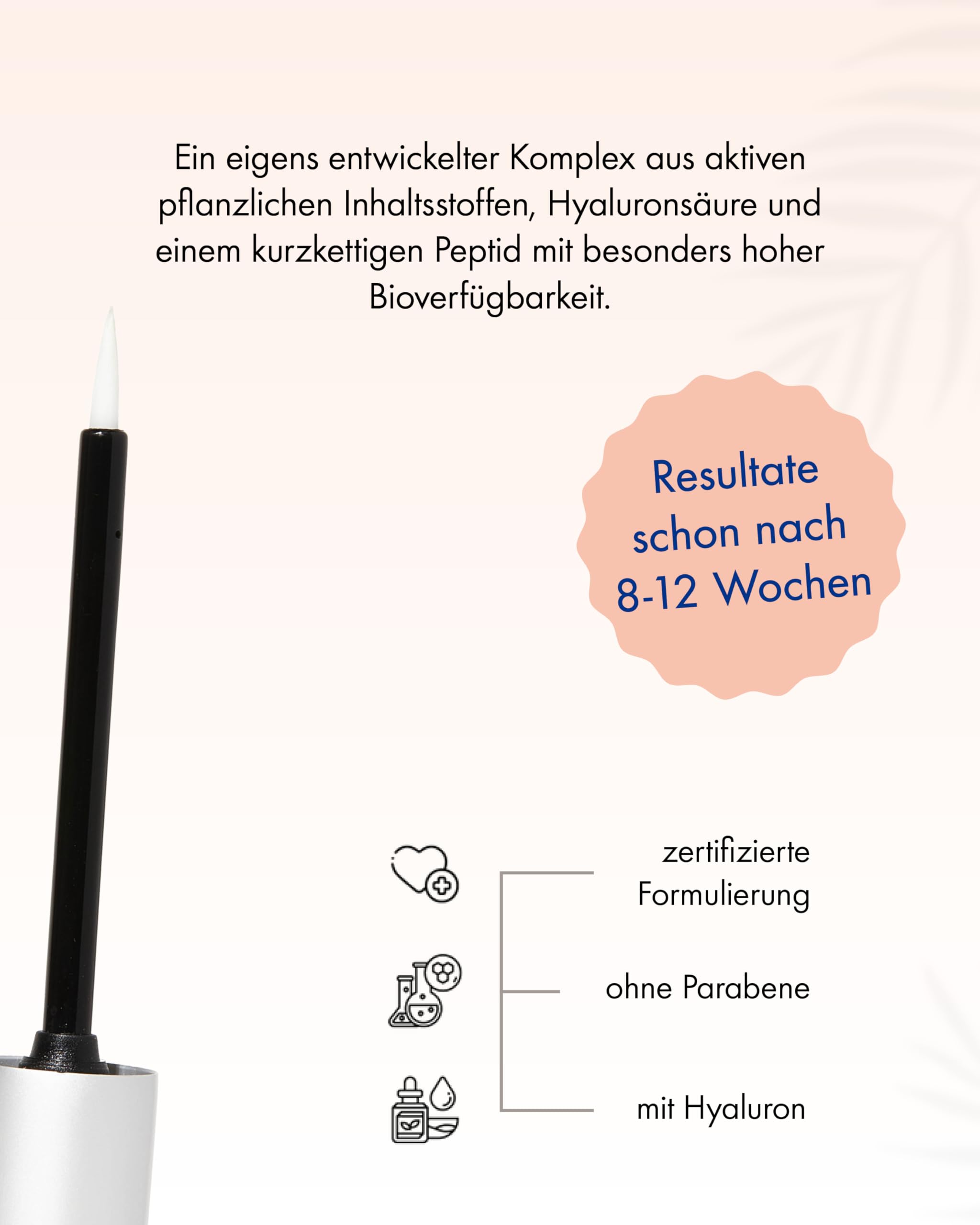 EVOBEAUTÉ evoeye Eyebrow Formula 6 ml I Augenbrauenserum für dichte Augenbrauen in 8-12 Wochen I Augenbrauen Serum mit revitalisierenden Peptiden