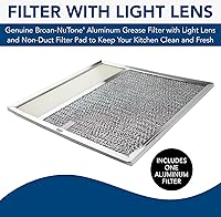 Vista 2 de Broan-Nutone BP57 filtro para campana de extracción, hecho de aluminio, con lentes para luz, BP57