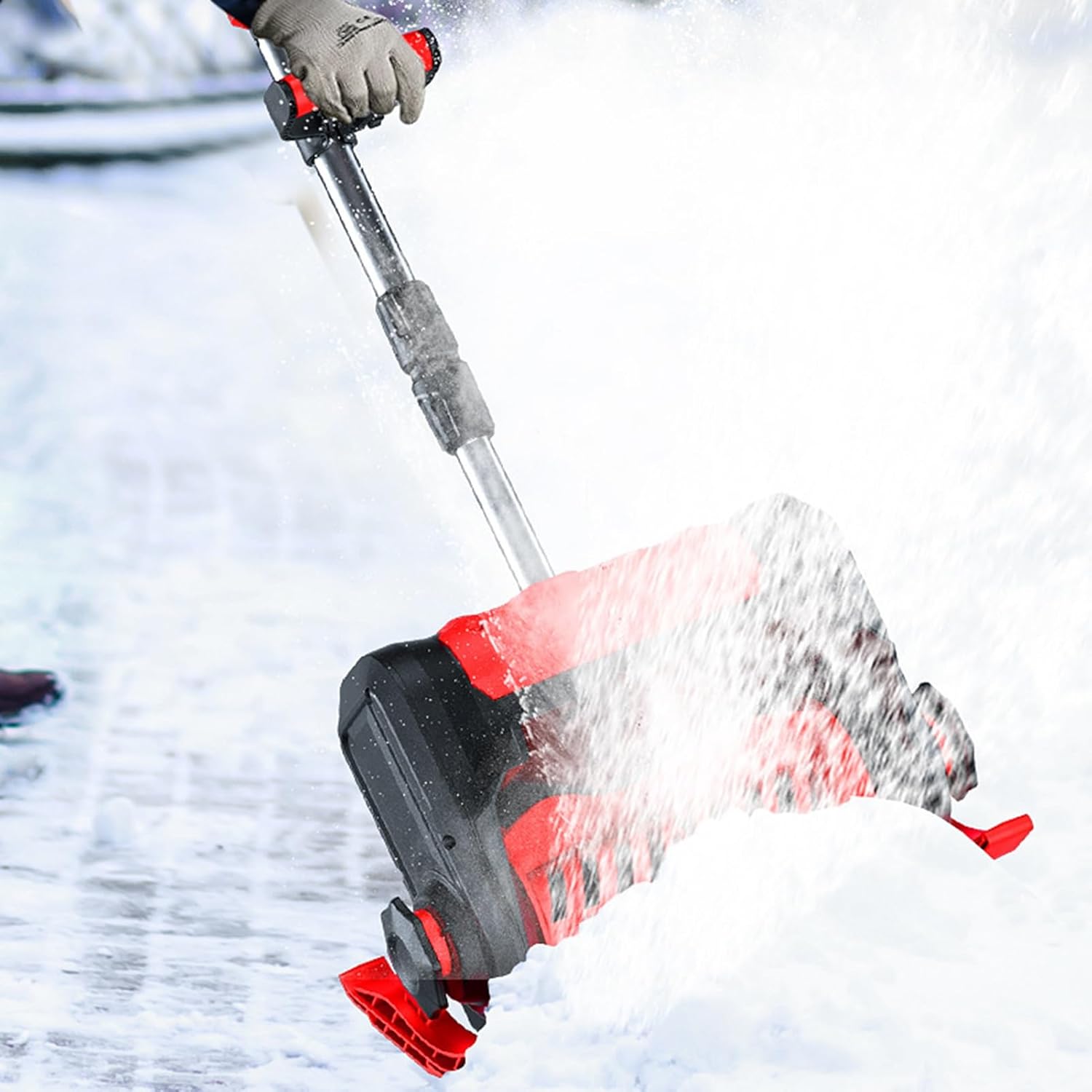 Electric Snow Blower, Cordless Snow Blower with Adjustable Chute, 25FT Throw Distance,Snow Shovel Combo 22Lbs/Portable for Small-Medium Areas(1x20V)