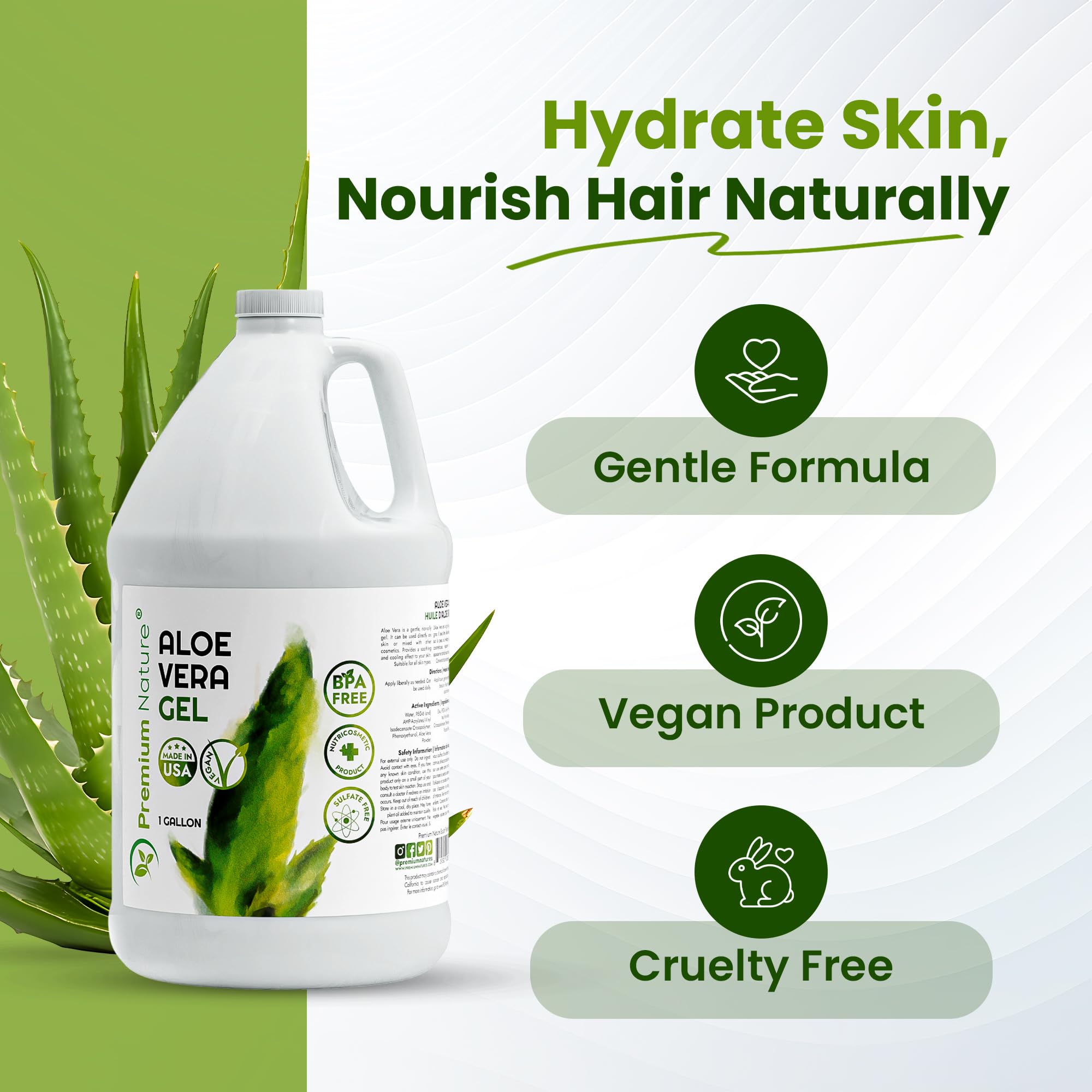 aloe vera zentrum deutschland Aloe Vera Gel – 100% Feuchtigkeit [Kühlend & Pur] main image 0