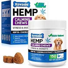 Dog Calming Snacks Pack of 150 - Chicken Flavour Calming Chews for Dogs Anti Stress & Anxiety Dog Treats Helps with Separation Anxiety Barking Hyperactivity & Travel Anxiety for All Breeds