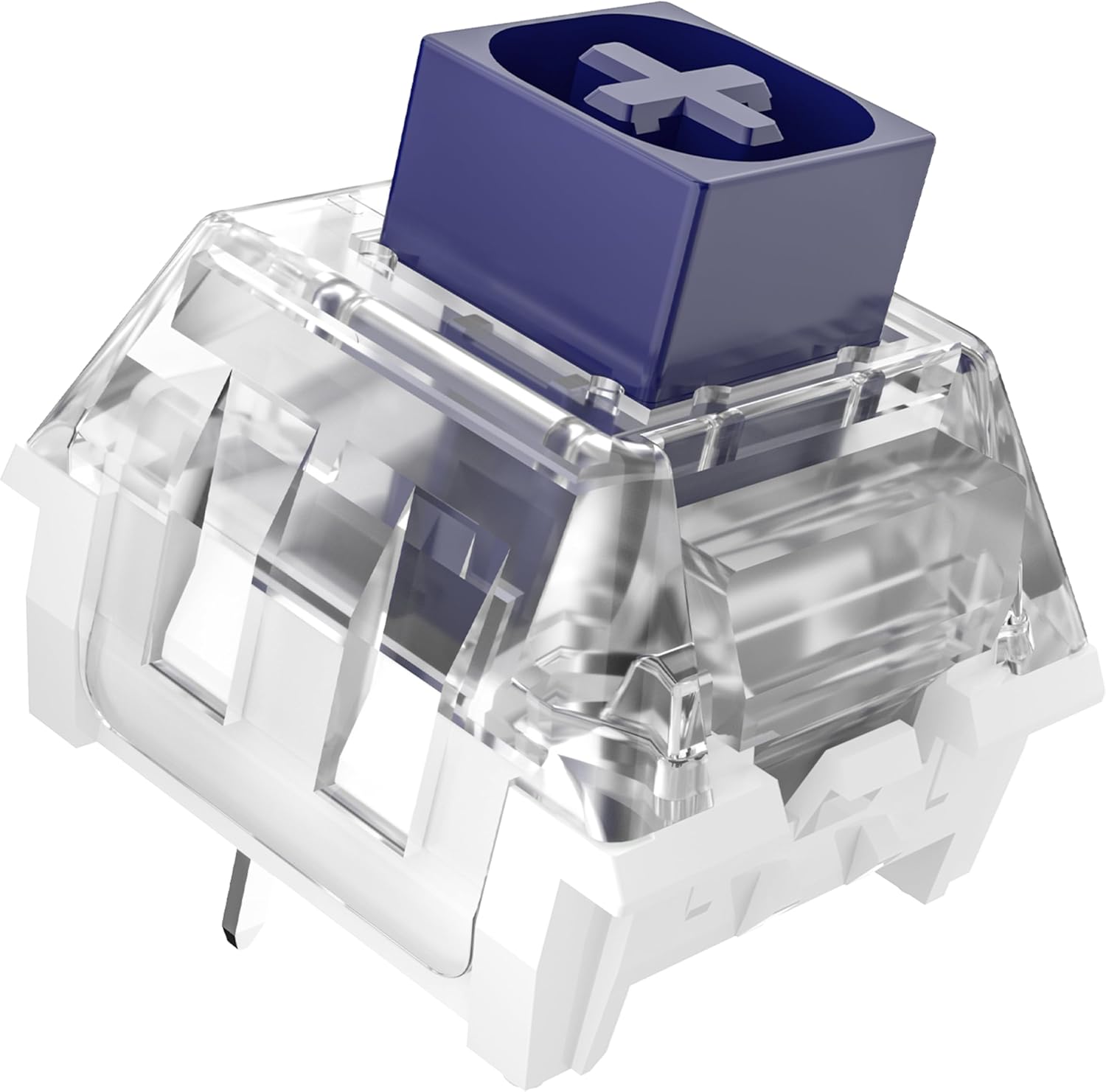 Kailh Box White Pro Switches for mx Mechanical Keyboard,3-Pin Thick Clicky/Firm Response/Gaming/RGB/Crisp Sound Switches(Box White Pro 90pcs)