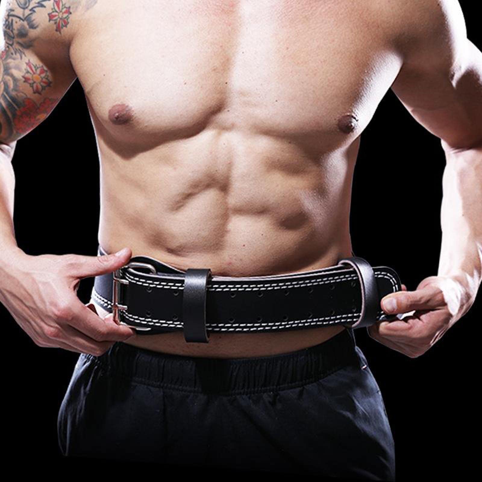 Cintura da Sollevamento Pesi in Pelle PU, per Allenamento E Bodybuilding, Adatta a Uomini E Donne, 130 Centimetri