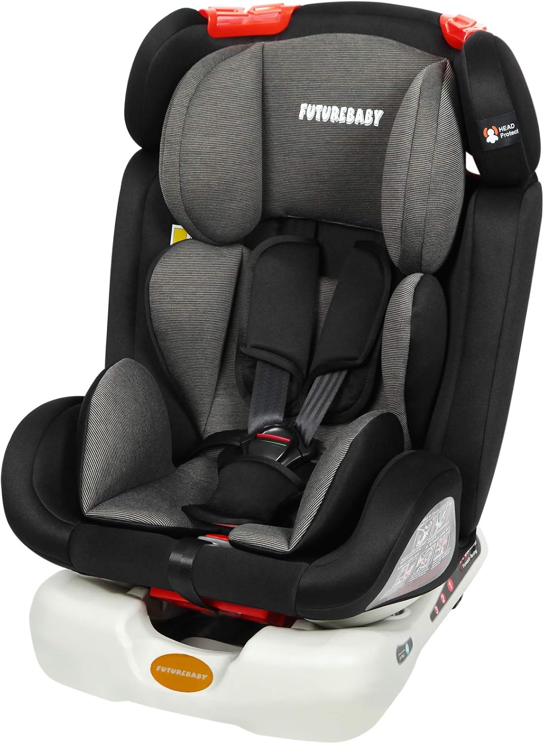 FUTUREBABY Baby Car Seat，Isofix Car Seats, Reclining Booster Child Seat