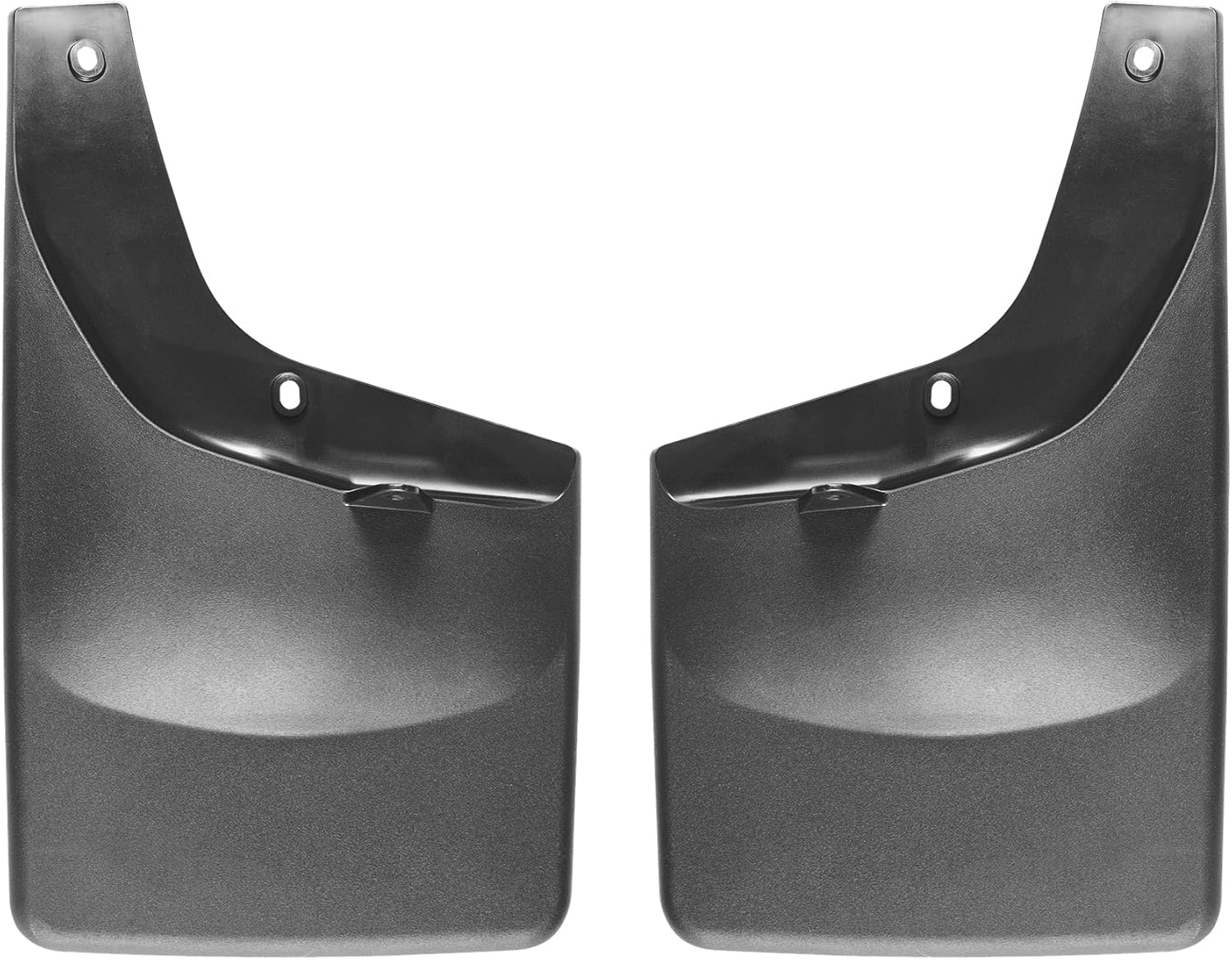 WeatherTech Custom No Drill Splash Guard MudFlaps for Ford Super Duty, Front Pair (110031), Black