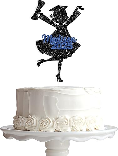 Personalized Name Graduation Cake Topper Class of 2023, Photo Booth Props, Senior Grad Congrats Cake Topper, Table Centerpieces for Party 2023