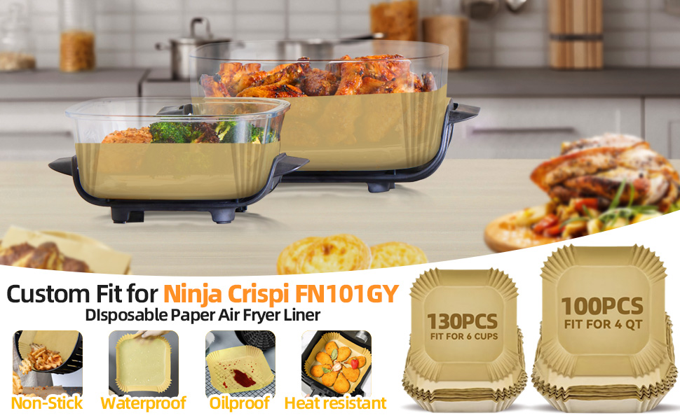 Amazon.com: 260PCS Air Fryer Liners for Ninja Crispi 4-in-1