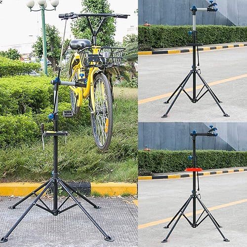 Miniatura 8 de Yaheetech Soporte de reparación de bicicletas Pro Rack ajustable 52 - 75in w/brazo telescópico