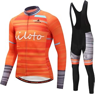 Conjunto de Jersey de Manga Larga para Hombre, Color Negro, Hombre, Color Rayas Naranjas, tamaño XX-Large