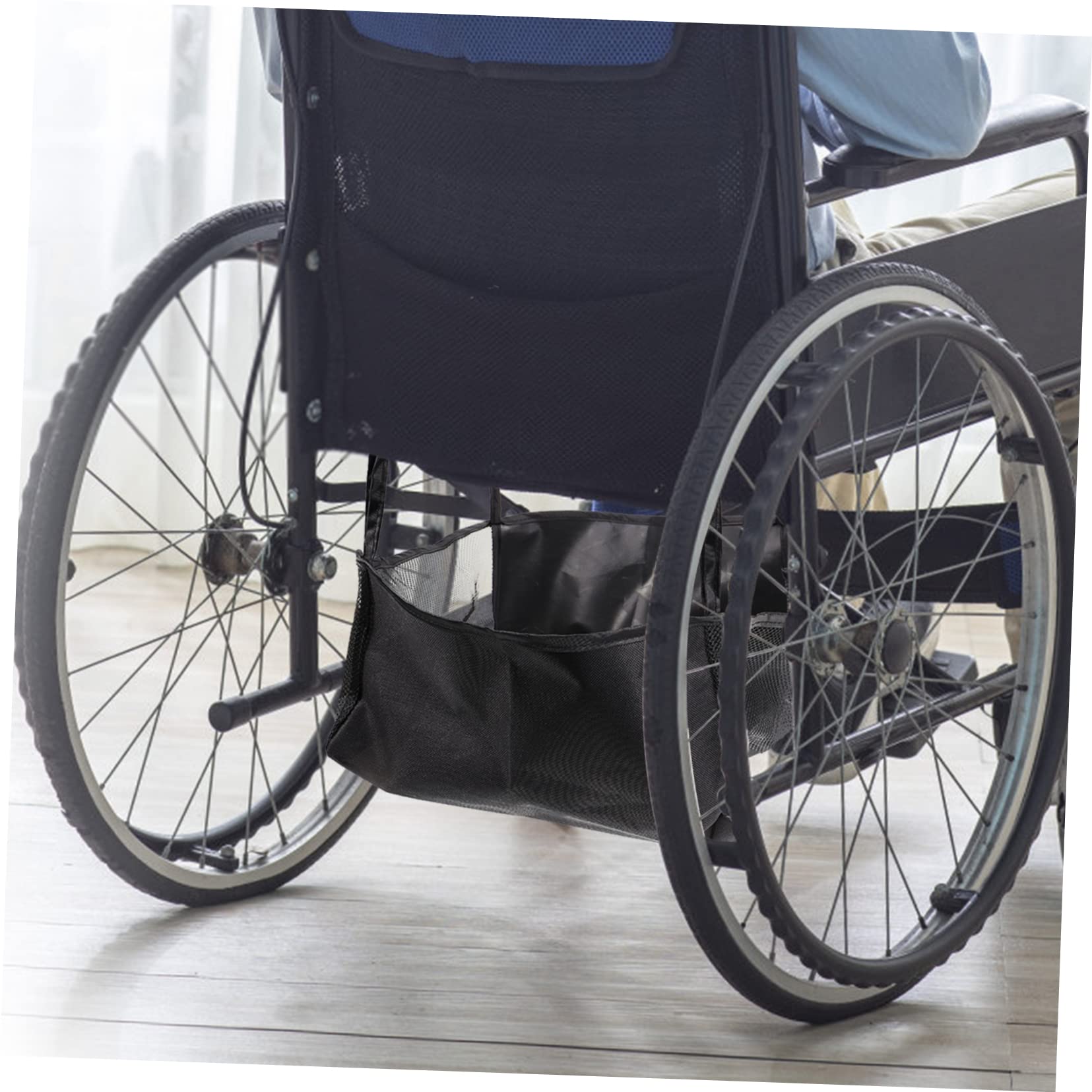 HOODANCOS Folding Walker Accessory Small Wheelchair Side Bag Bag for Seniors Mobile Storage