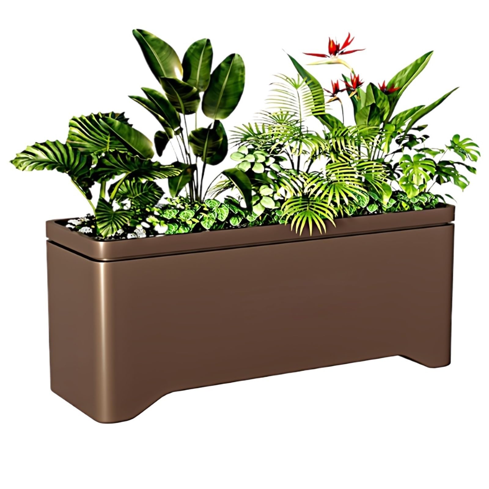 ZengL263NgS Plant Pots Municipal Landscape Fence Partition Planter Box Flower Trough garden troughs planters